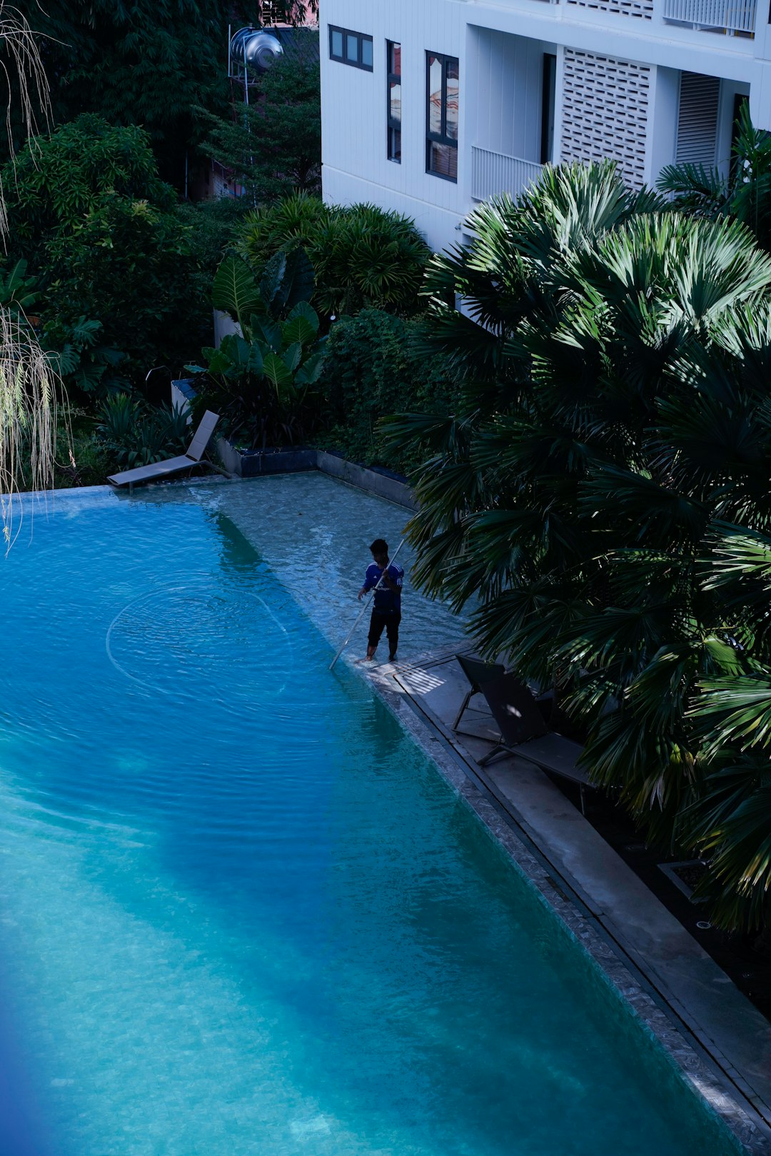 person-cleaning-an-infinity-pool-surrounded-by-lush-greenery-76milzwmvd4